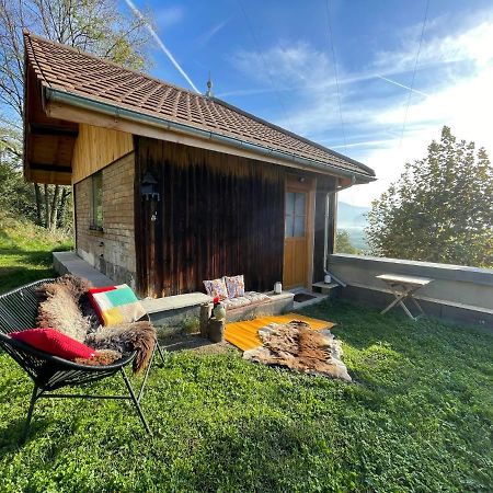 Jolie Cabane Avec Jacuzzi Pour Les Amoureux De La Nature Tullins Экстерьер фото