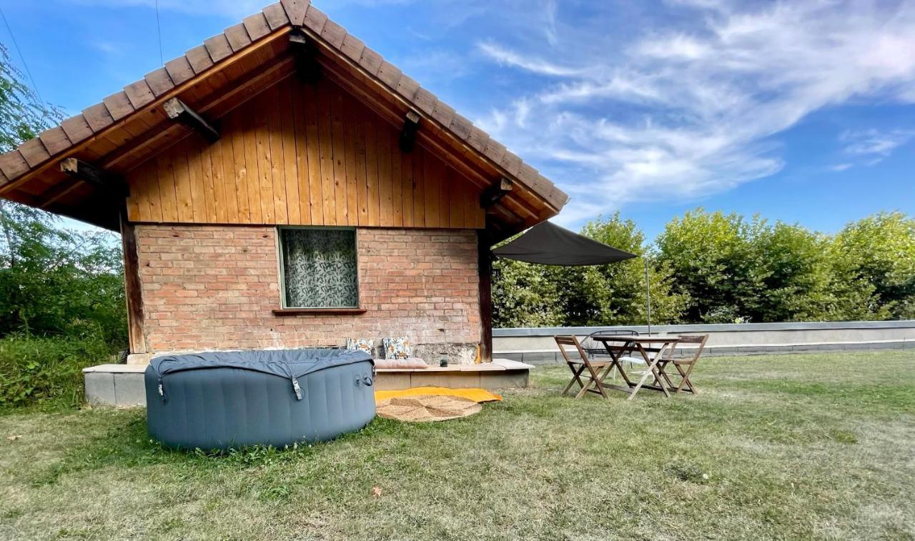 Jolie Cabane Avec Jacuzzi Pour Les Amoureux De La Nature Tullins Экстерьер фото
